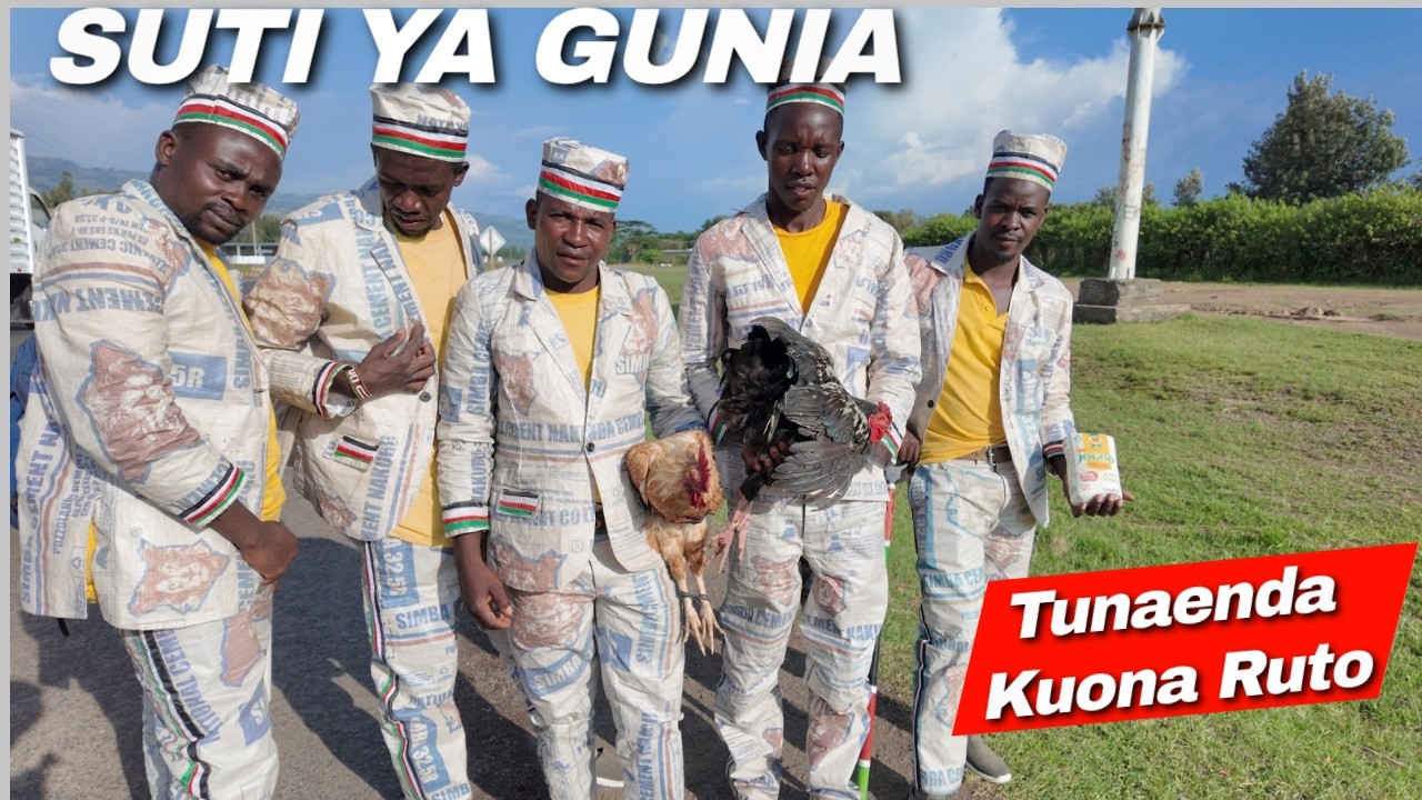 Kenya’s Most Unusual Journey to State House 🐓🇰🇪||ON CEMENT BAGS SUITS