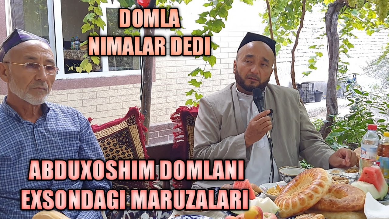 QO‘SHTEPA TUMANI BOSH IMOM XATIBI ABDUXOSHIM DOMLANI MARUZALARI(SAODAT ASRI)