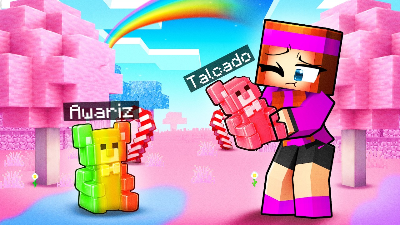 J'ai d&eacute;couvert un UNIVERS de BONBONS sur Minecraft !
