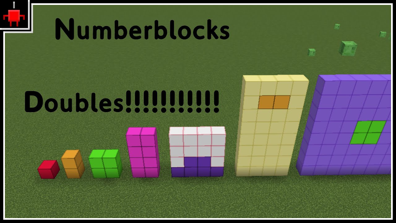 Minecraft Numberblocks Doubles 1 to 10