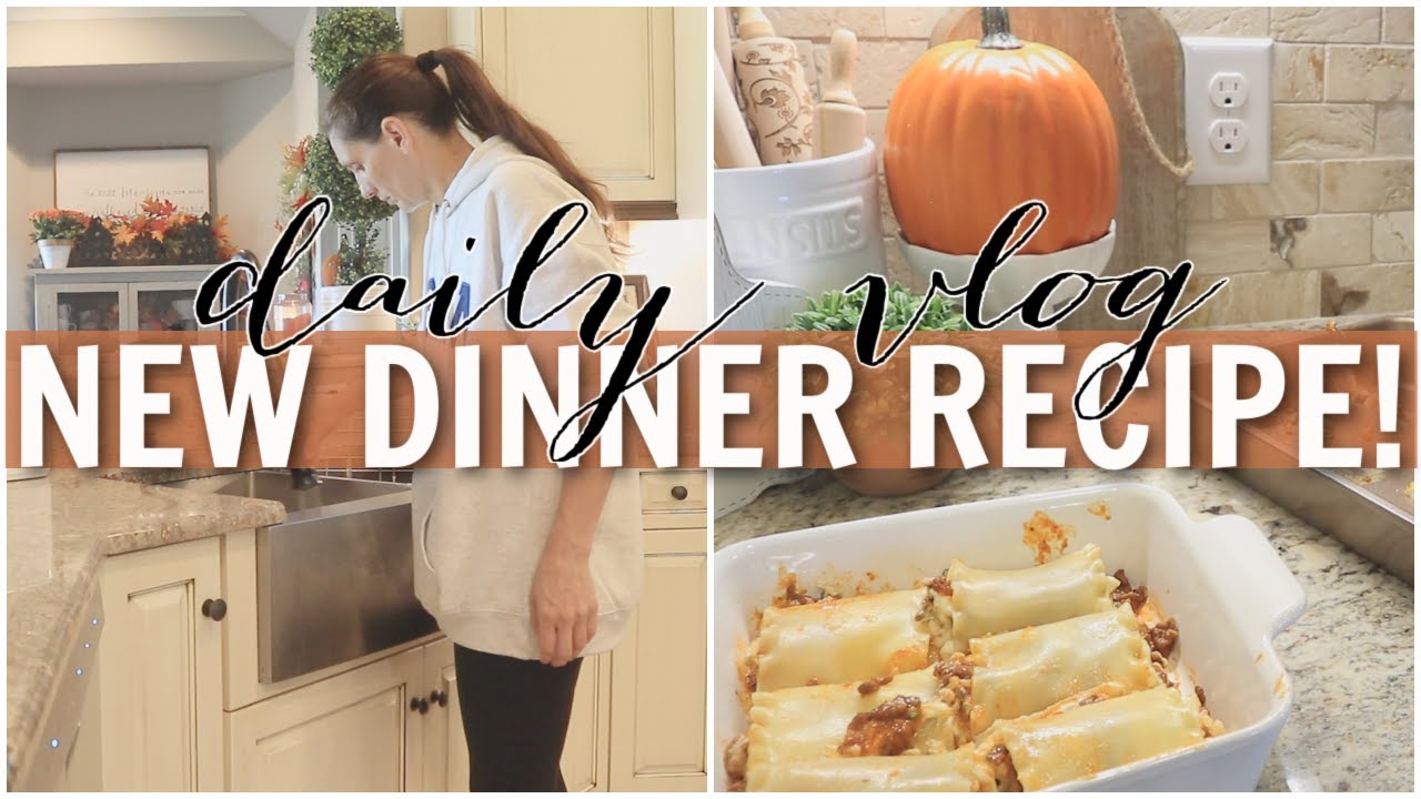 DAILY VLOG | Trying out a new Dinner Recipe: Lasagna Rolls Up, Packing an Etsy Order, Doing my nails