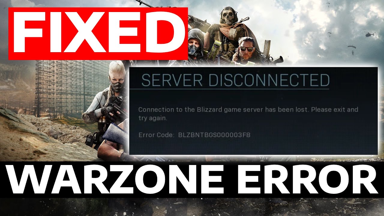 How To Fix Call Of Duty Warzone Server Disconnected (Connection To The Blizzard Game Server is Lost)