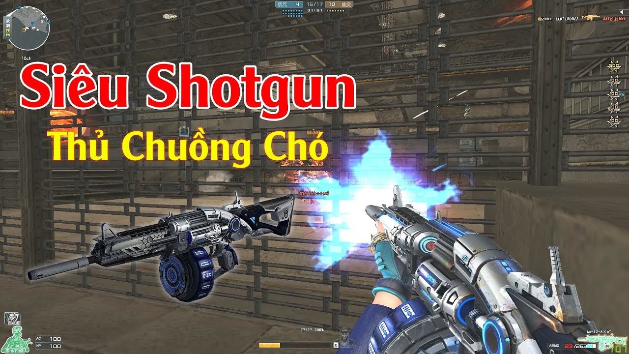 Siêu Shotgun VIP AA-12-Transformers Thủ Chuồng Chó Nâng Cấp - Rùa Ngáo