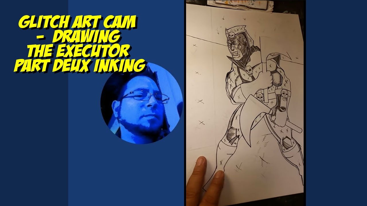 omerglitch is live! - Drawing The Executor Part Deux Inking @apexcomix3200