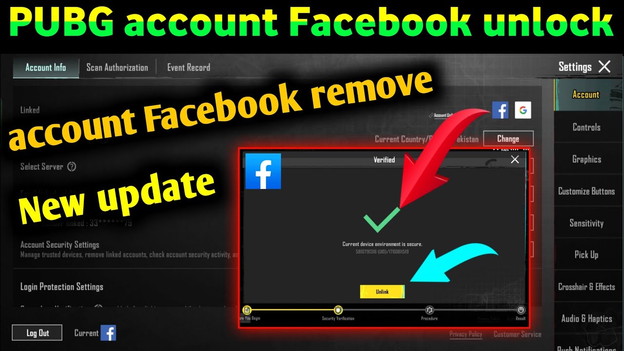 how to unlink facebook from bgmi instantly || full information PUBG remove Facebook link NEW update