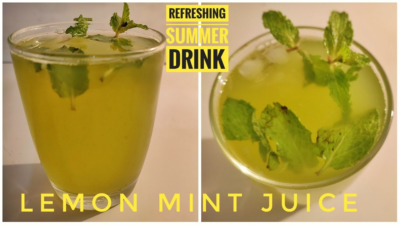 Lemon Mint Juice | How To Make Mint Lemon Juice | Mint Lemonade Recipe|Nimbu Pudina Sharbat-Lemonade