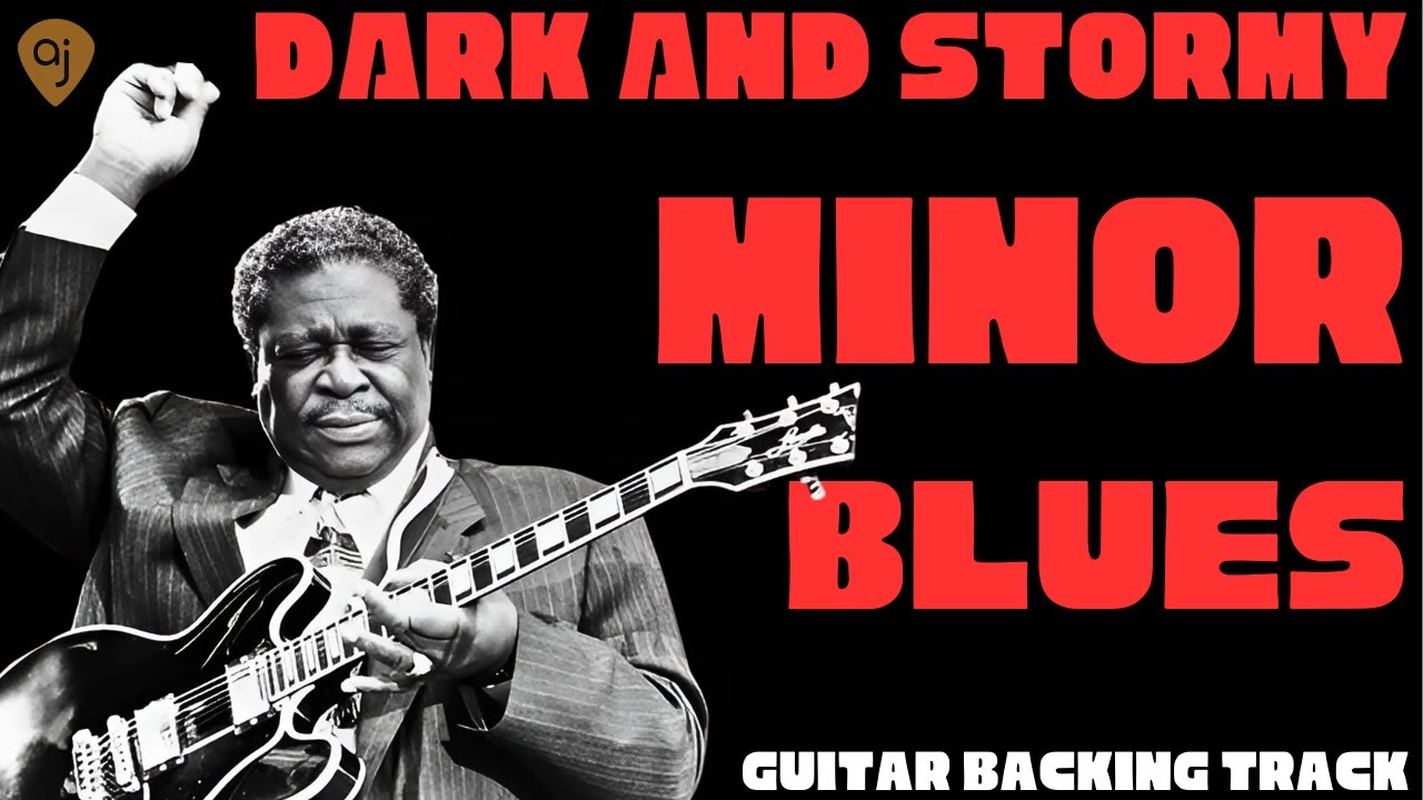 🎸MOODY & SOULFUL Minor Blues Backing Track | BB KING STYLE Guitar Jam Track | B MINOR