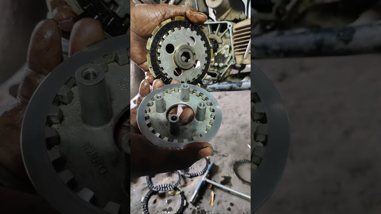 Splendor Plus ka clutch plate change Kare 5 mint me #@Sahulsk7860 