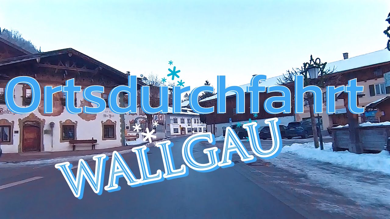 Ortsdurchfahrt Wallgau im Winter