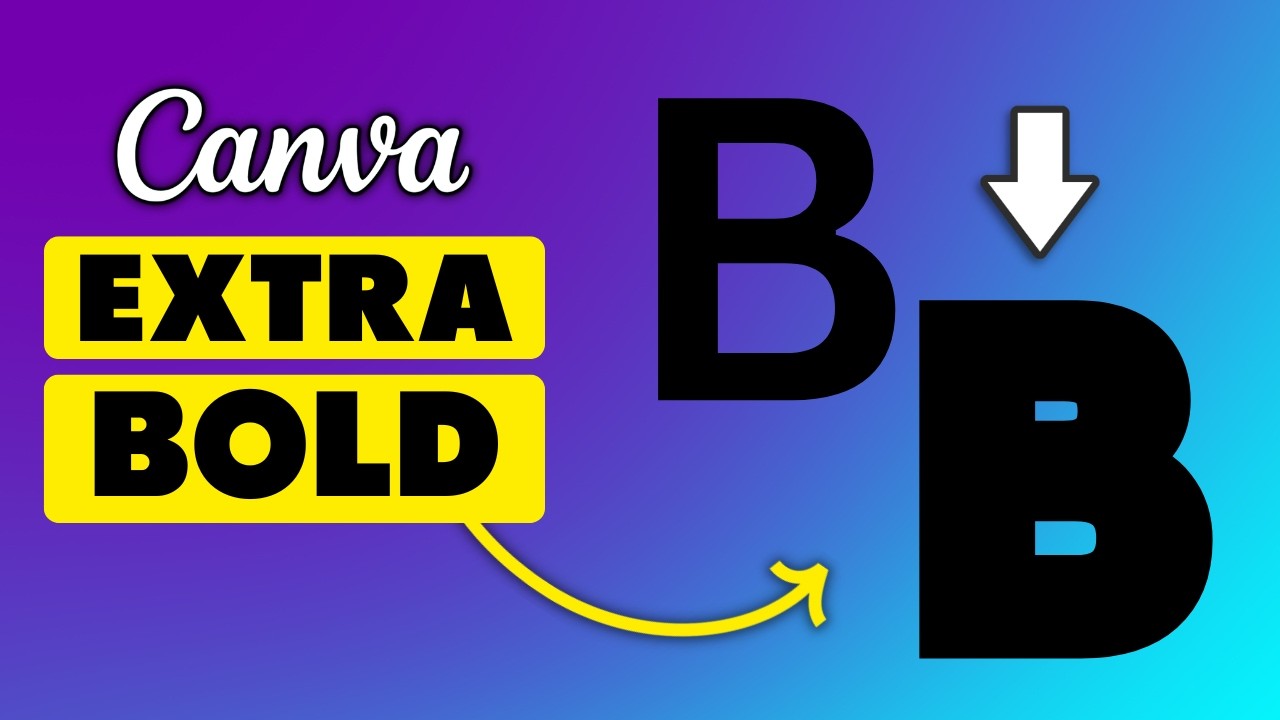 How to Make Text Extra Bold in Canva