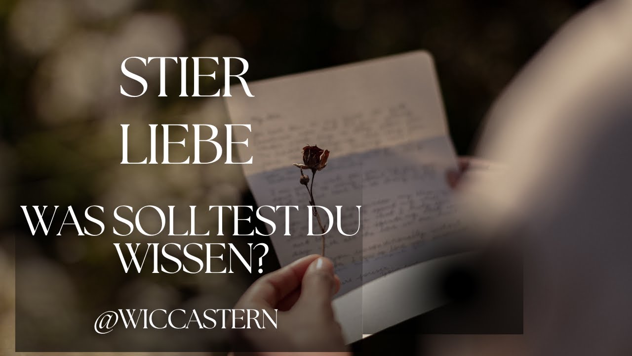 STIER (BESSERE LAUTSTÄRKE) Tarot | LIEBE | WAS SOLLTEST DU WISSEN?