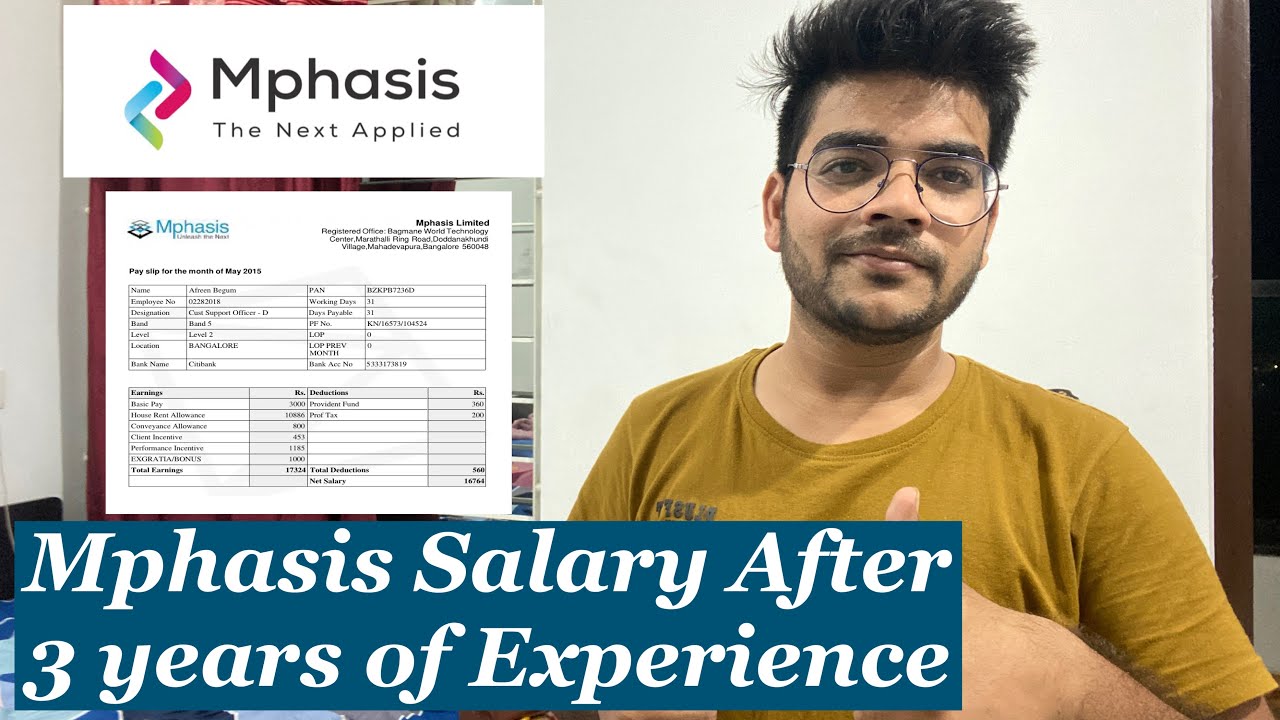 Mphasis Salary After 3 Years of Experience