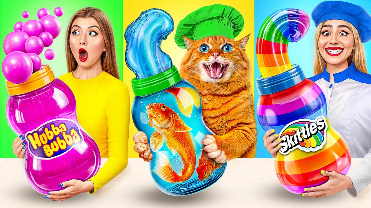 Me vs Grandma Cooking Challenge with Cat by Jelly DO Challenge