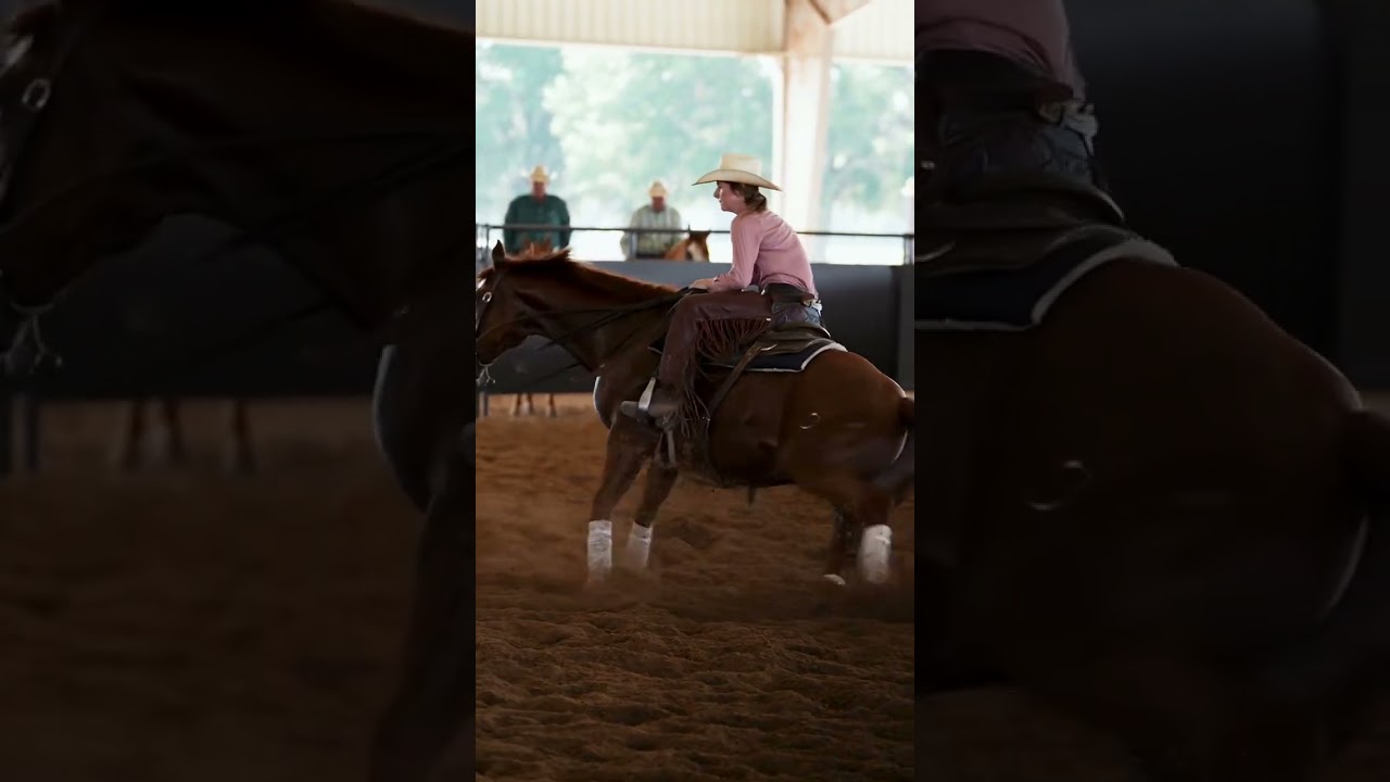 Yonce: &ldquo;Get lower&rdquo; This cutting horse: &ldquo;say no more&rdquo; 😮&zwj;💨 #cowgirl #iamcowgirl #cutringhorse