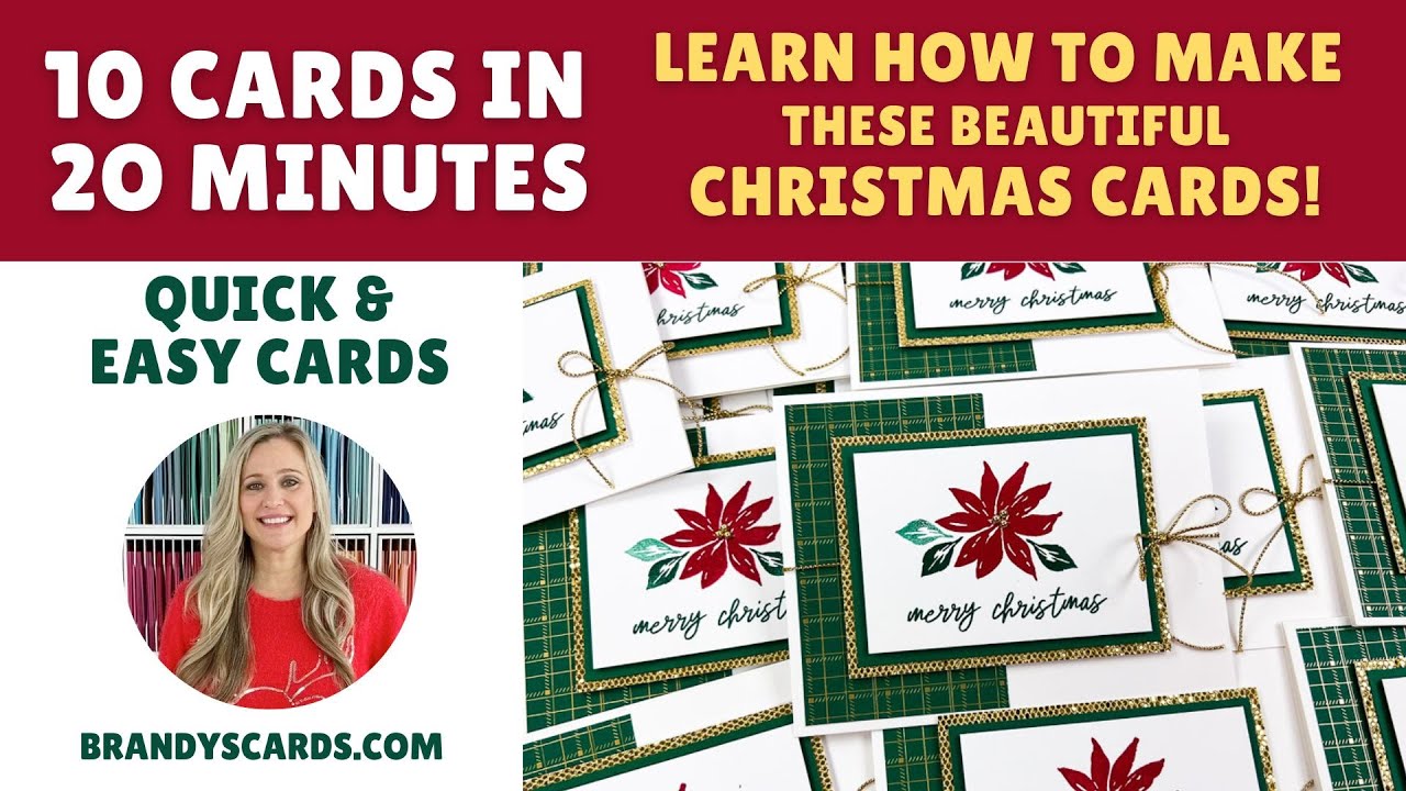 🎄 10 Cards in 20 Minutes - Learn to Make These Beautiful Christmas Cards! 🎁
