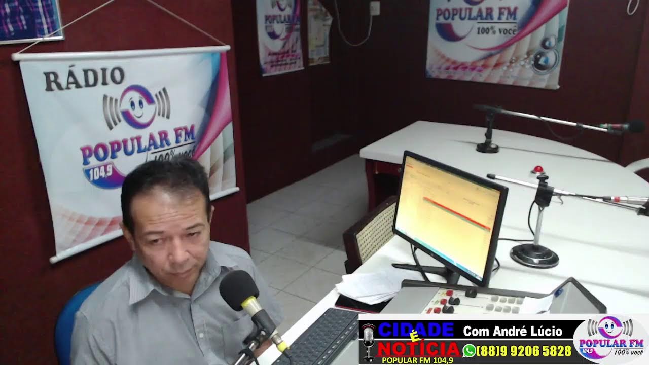 CIDADE É NOTÍCIA COM ANDRE LUCIO NA POPULAR FM 104,9