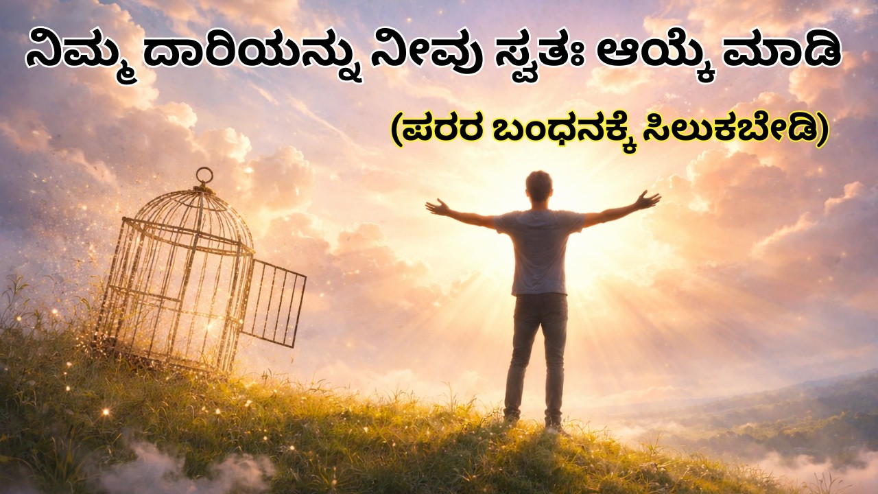 ನಿಮ್ಮ ದಾರಿಯನ್ನು ನೀವು ಸ್ವತಃ ಆಯ್ಕೆ ಮಾಡಿ - ಪರರ ಬಂಧನಕ್ಕೆ ಸಿಲುಕಬೇಡಿ 🦜 🦜Don't Let Others Cage You