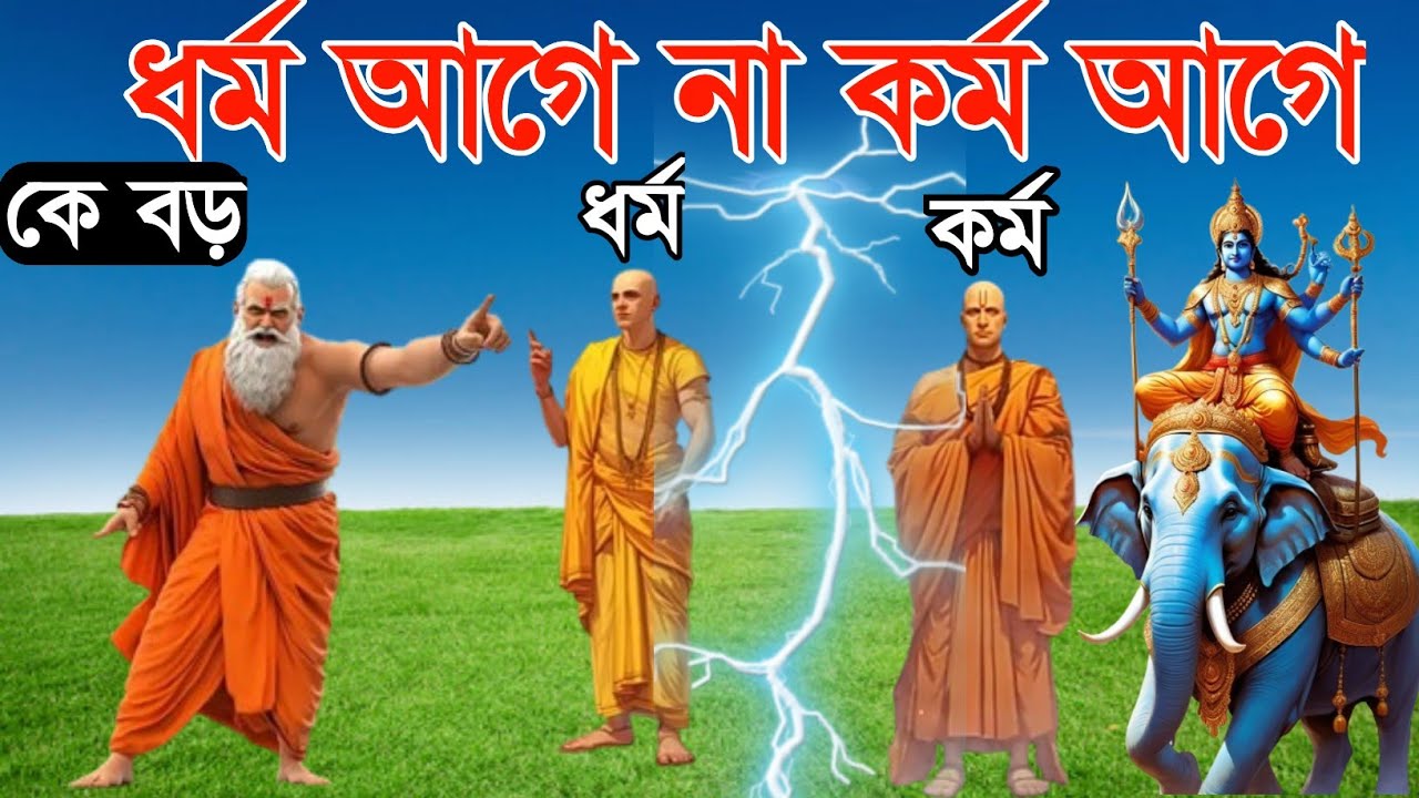 ধর্ম আর কর্মের মধ্যে কে বড় ,খুবই সুন্দর শিক্ষণীয় গল্প । bangla moral story