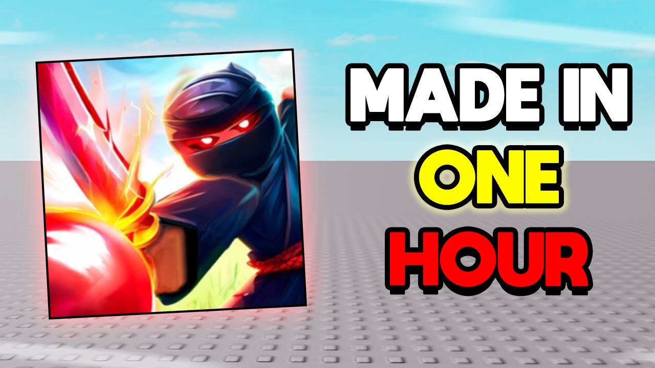 Making Blade Ball in 1 HOUR in ROBLOX