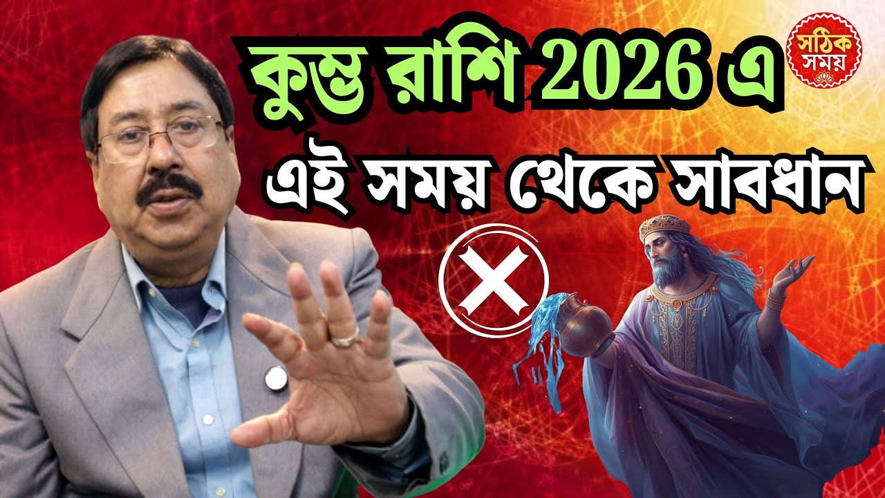 কুম্ভ রাশি 2026 এ এই সময় থেকে সাবধান থাকা দরকার | Aquarius 2026 horoscope in Bengali | #sothiksamoy