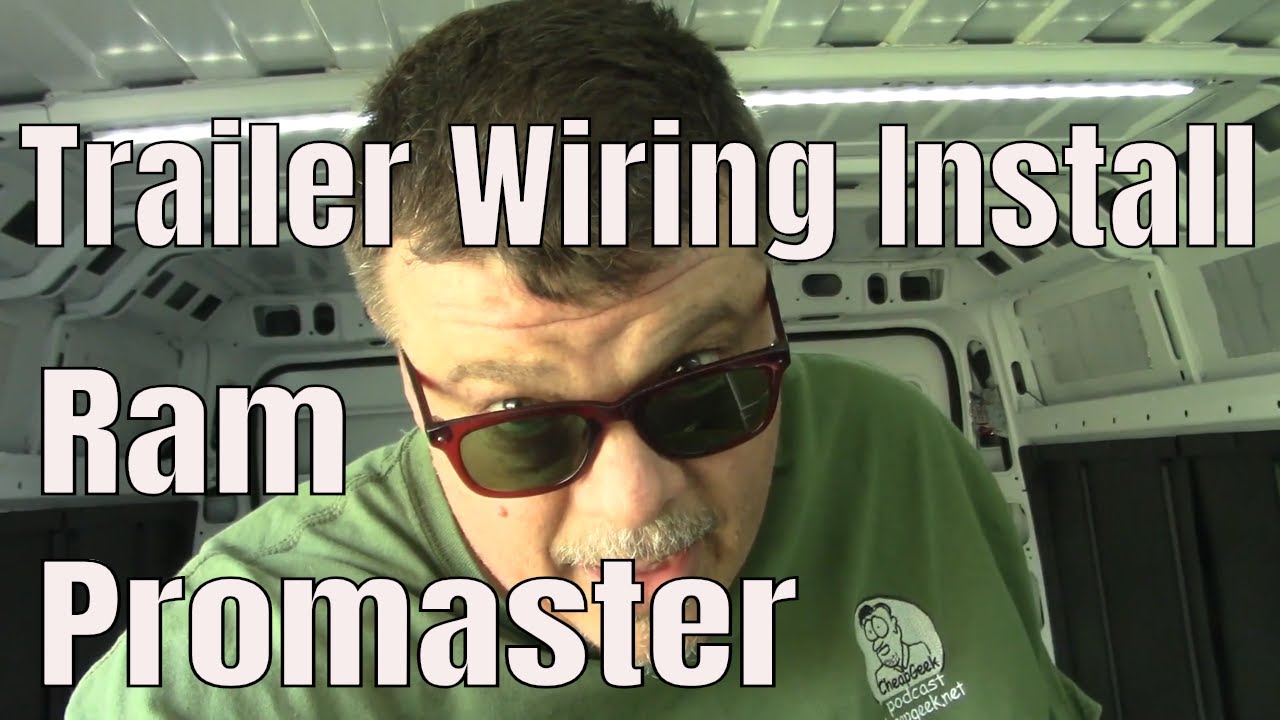 Как установить жгут проводов прицепа на Ram Promaster