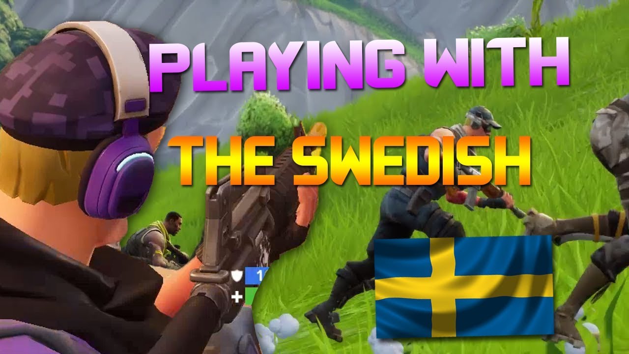 PLAYING WITH SWEDISH NERDS - Fortnite Battle Royale