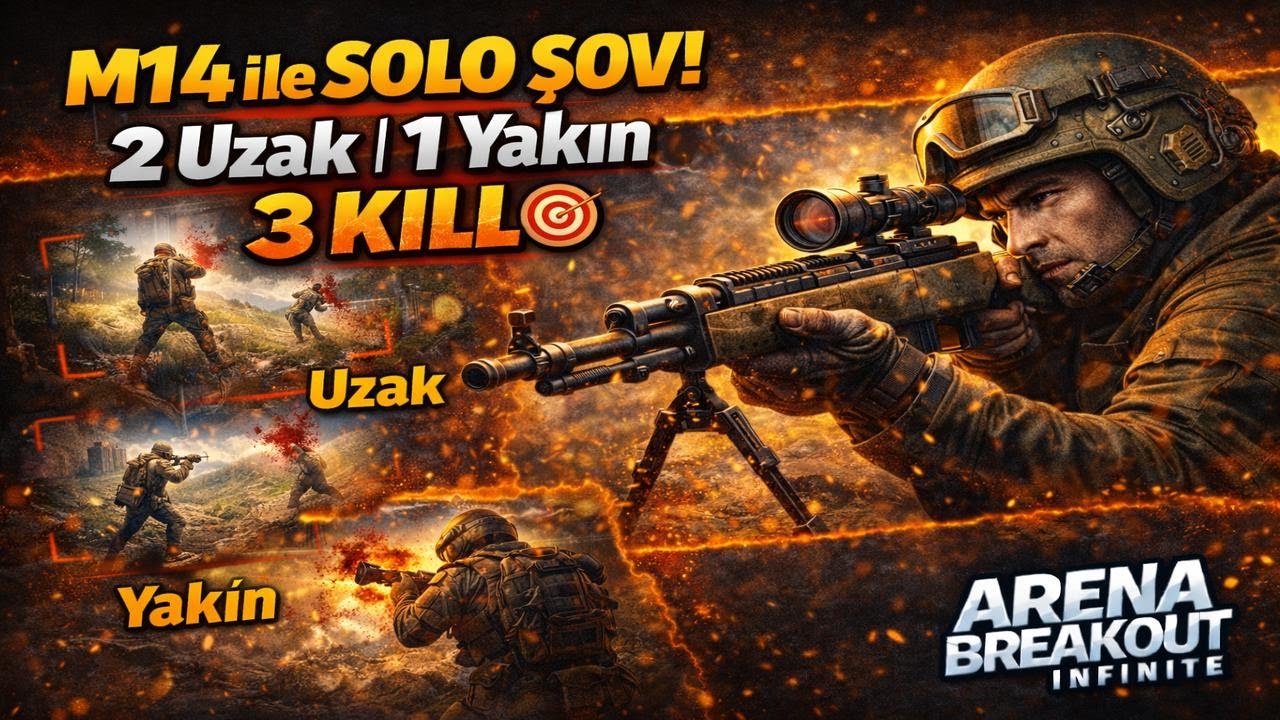 M14 ile Solo Şov! 2 Uzak, 1 Yakın… 3 Kill 🎯 | Arena Breakout Infinite