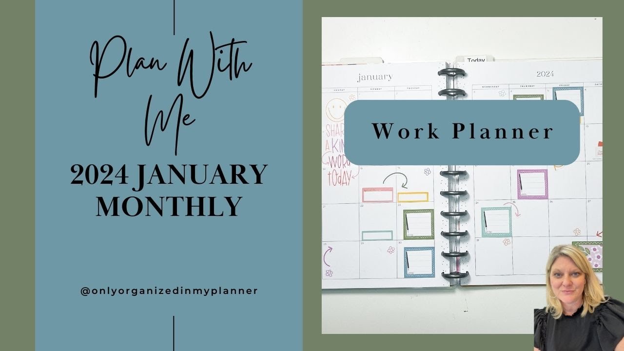 Plan With Me | January Monthly | Decorative and Functional Work Planner