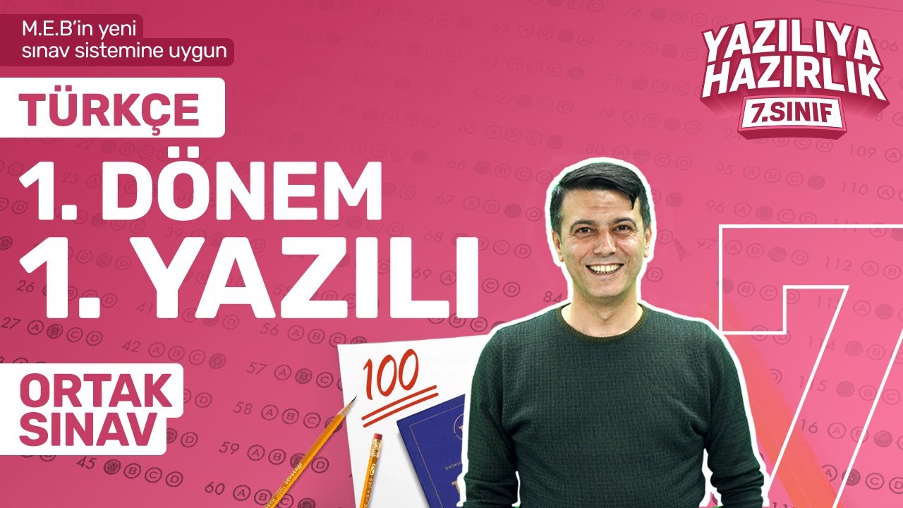 KİM 100 İSTER? 7.Sınıf Türkçe 1.Dönem 1.Yazılıya Hazırlık - 2024-2025-  Sınav Konuları Full Tekrar
