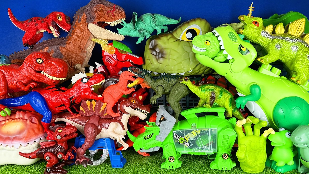 Jurassic World Unboxing Review Asmr Dinosaur T-rex Torosaurus Triceratops Spino Stegosaurus Zuru Egg