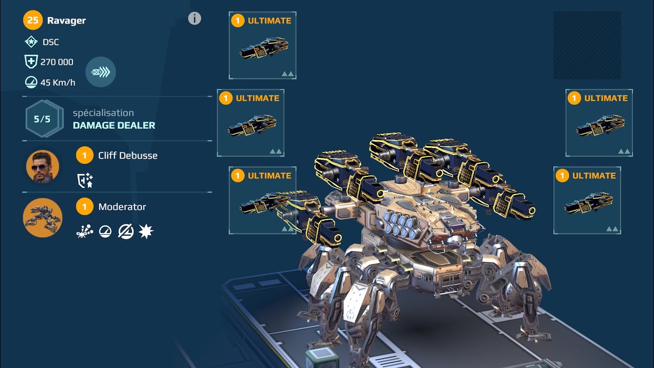 NEW ULTIMATE ATOMIZER ON THE RAVAGER (WAR ROBOT TEST SERVEUR)