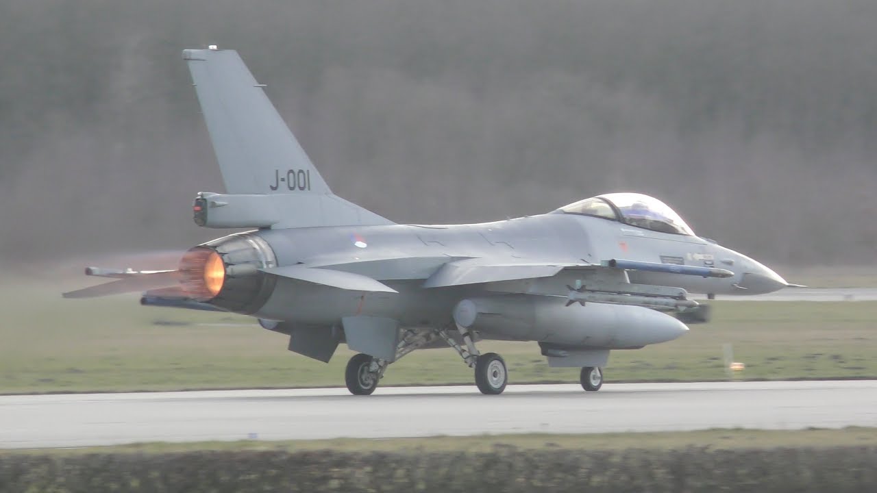 [4K] 6x F16 Departure At Volkel [EHVK]