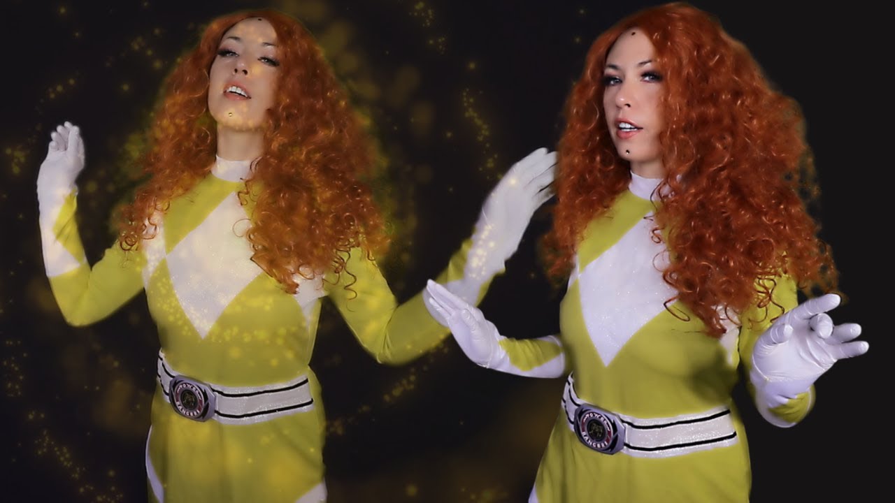 ASMR Yellow Power Ranger Saves You | Superhero Hypnosis Role Play | Latex Glove Noises | Brainwash