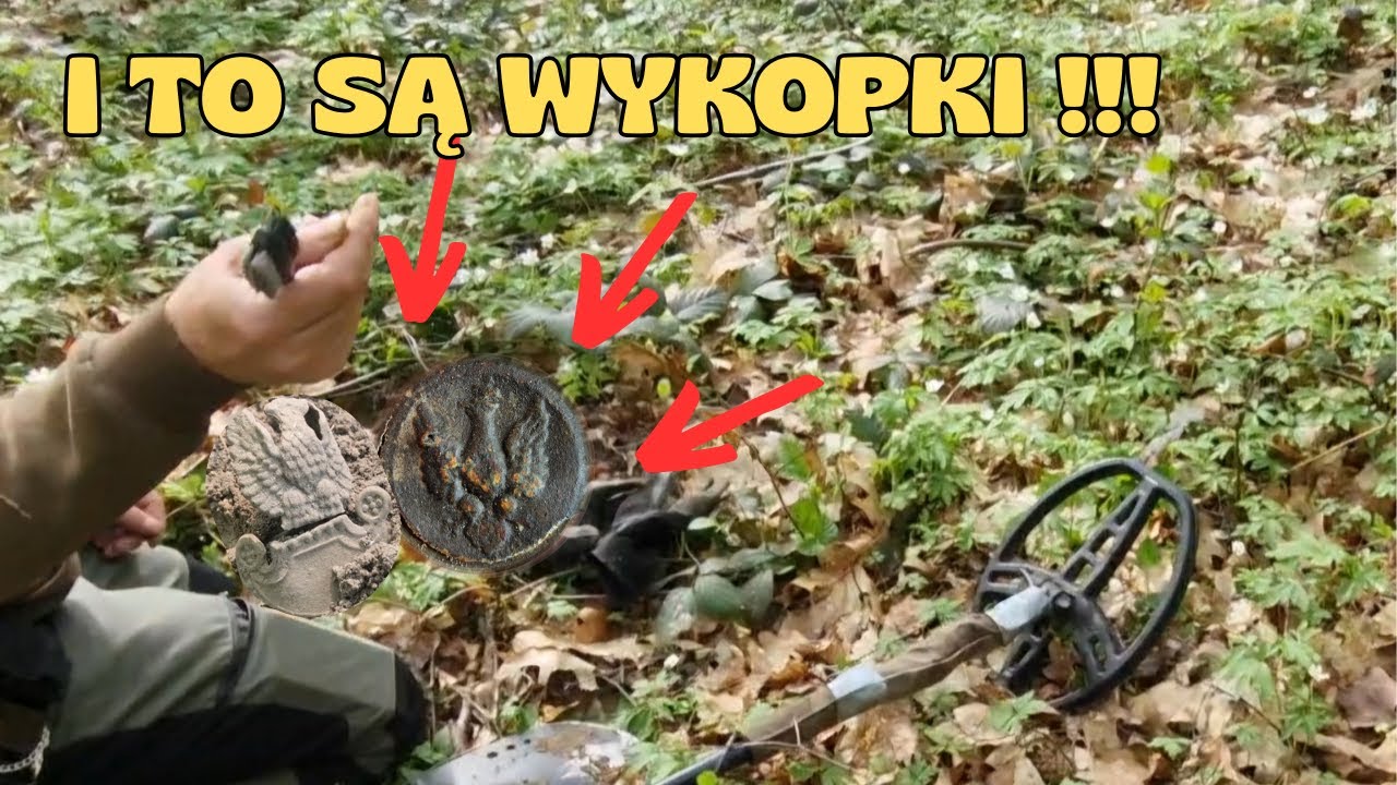 Trafiliśmy dwa polskie orły jednego dnia Piękny guzik i orzełek z czapki Garrett Apex wykopki2025