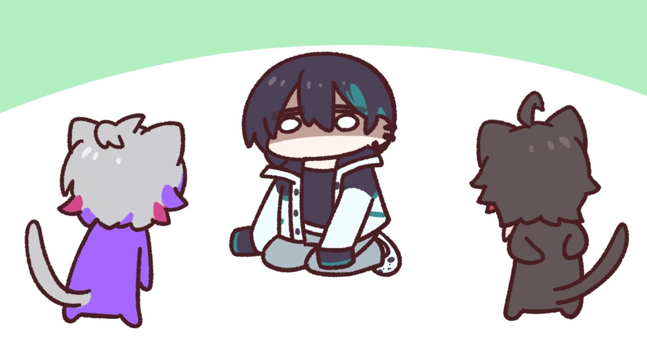 【手描き切り抜き】メシャ鍋ここすき【にじさんじ／黛灰／三枝明那／不破湊／メッシャーズ】