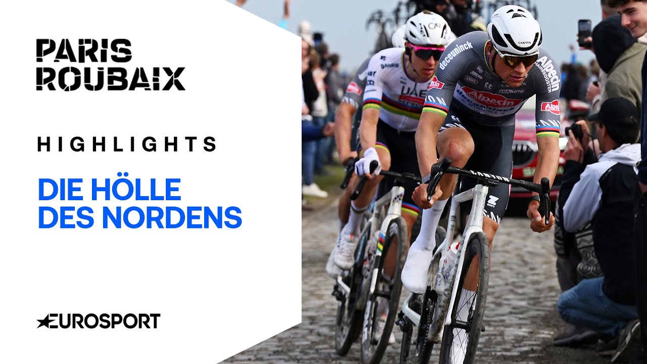 Paris-Roubaix 2025 | Radsport | Highlights | Mathieu van der Poel und Tadej Pogacar im Gigantenduell