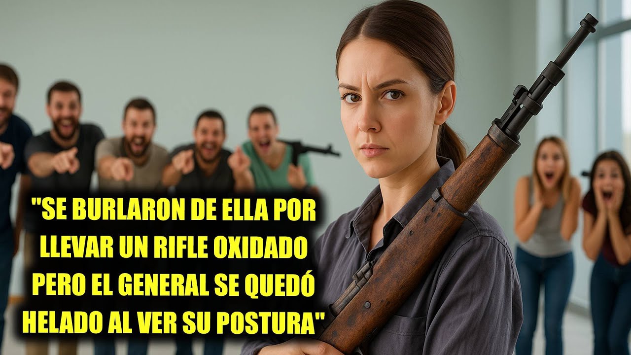 Se burlaron de ella por llevar un rifle oxidado    hasta que el general vio su postura