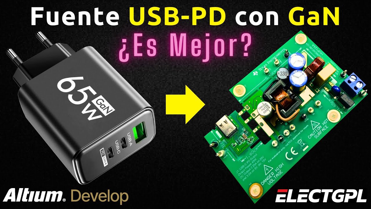 Fuente GaN Power Delivery USB | Flyback Quasi-Resonant | Sponsor Altium Develop