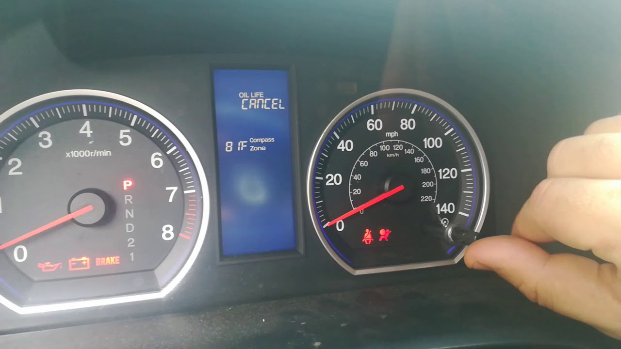 Luz de tablero con forma de herramienta, Honda CRV 2007 - 2012