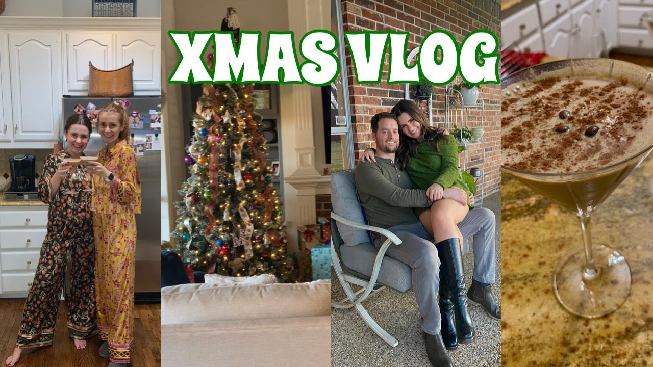 CHRISTMAS WEEK VLOG | Xmas Lights & Hot Cocoa, Xmas Eve Jammies, Cooking, Funny Family Moments