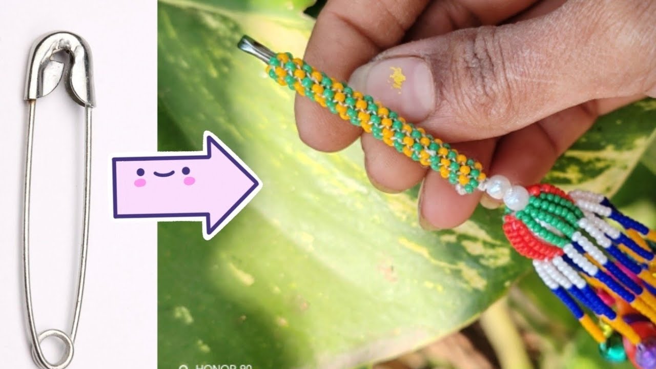 diy dal moti saree pin/diy broch/diy saree pin #tranding#viral#dezzyartcraft#diy#motiwork #handmade 