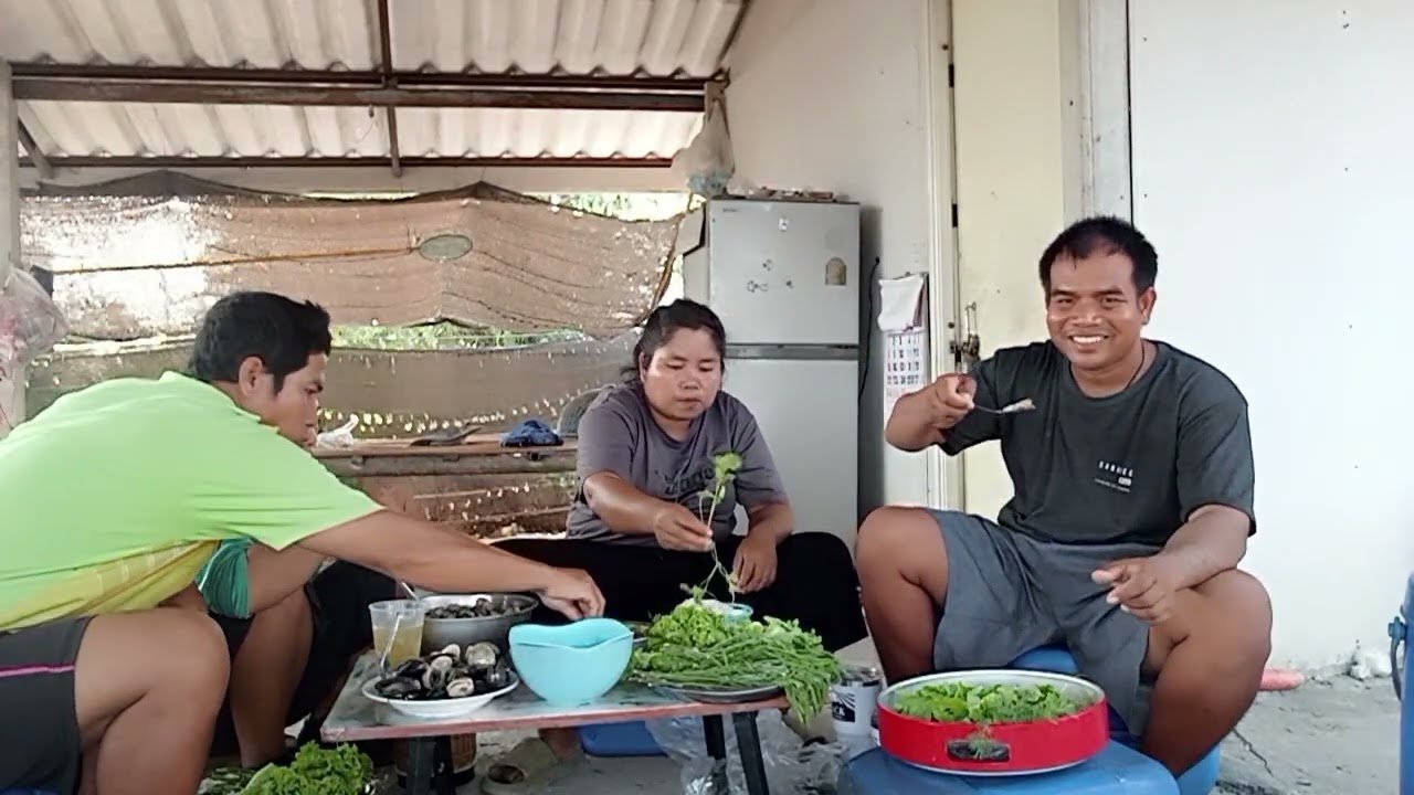 วันนี้ได้อาหารทะเล มาฉลองหลังจับกุ้งเสร็จม่าแซ่บๆนำกันเด้อพี่น้อง