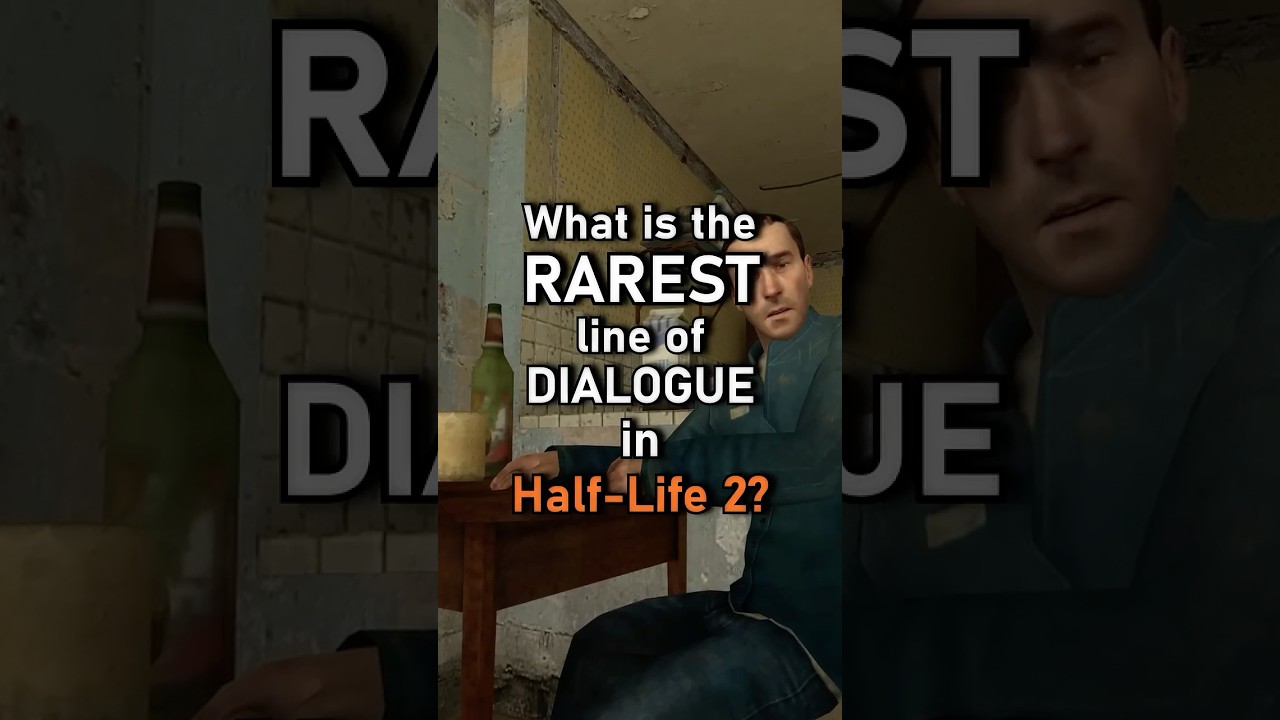 Какая самая редкая строка диалога в Half-Life 2?