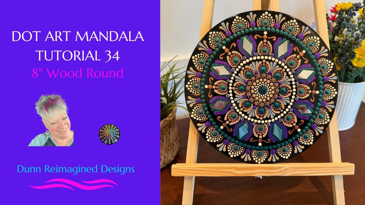 34- Dot Art Mandala Tutorial 8 Inch Emerald Jewel