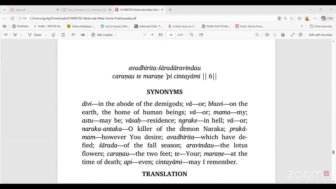 Sanatan Gaurchandra Das - Srimad BHagvatam 1.15.11 Onwards