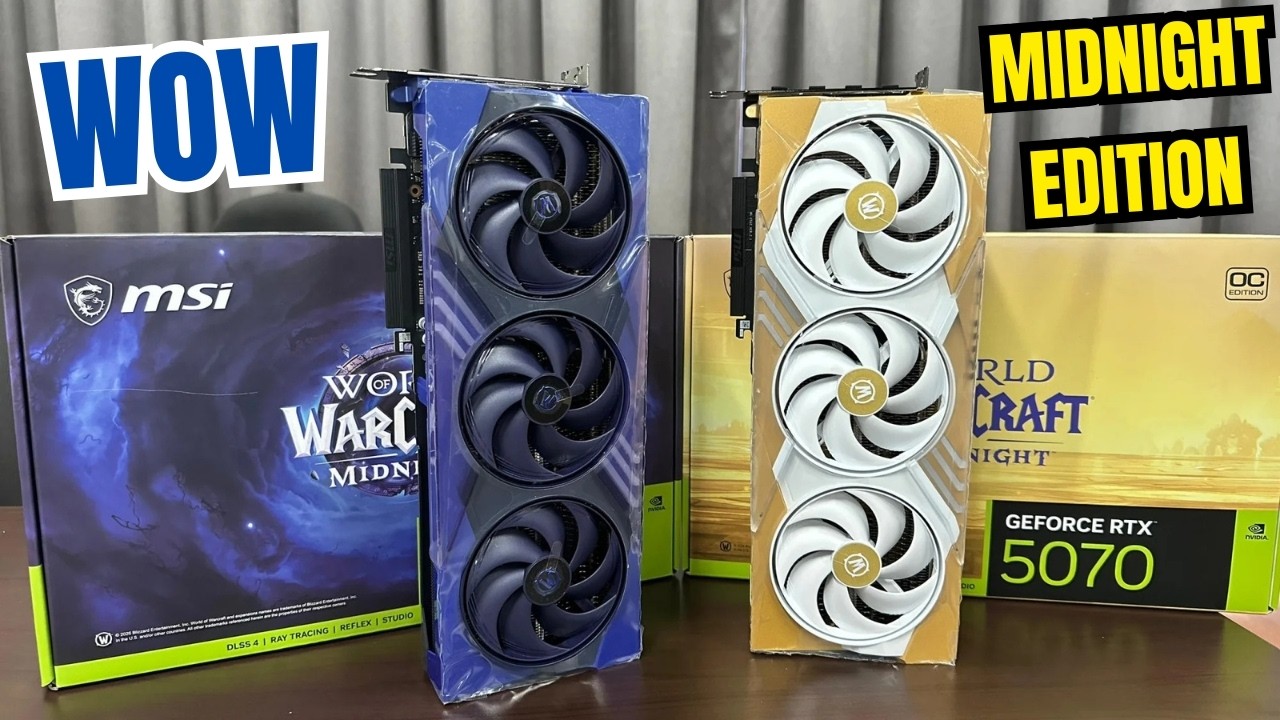 MSI Announces RTX 5070 World of Warcraft: Midnight - Light Edition & Void Edition