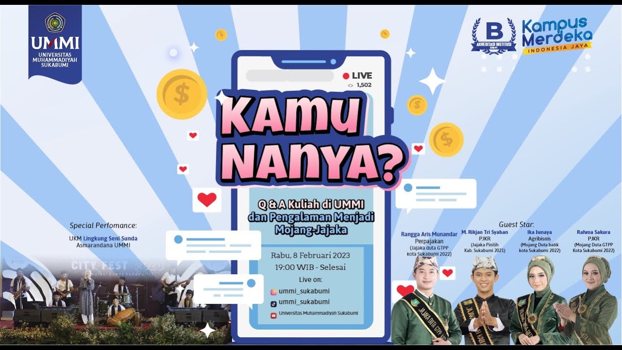 Q & A Kuliah di UMMI | Musik Tradisional Modern | Mojang-Jajaka Sukabumi
