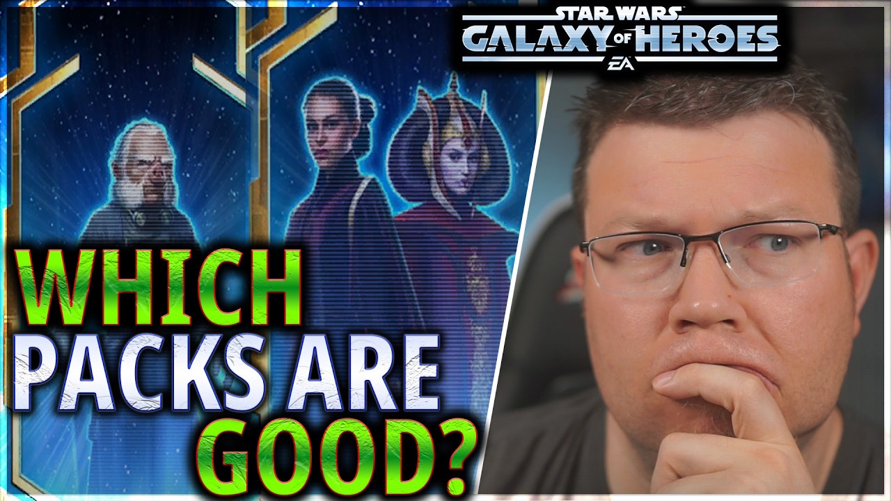 ONE MUST-BUY (IF YOU SPEND) PACK, AND A FEW OTHER GOOD ONES (look for timestamps) #swgoh