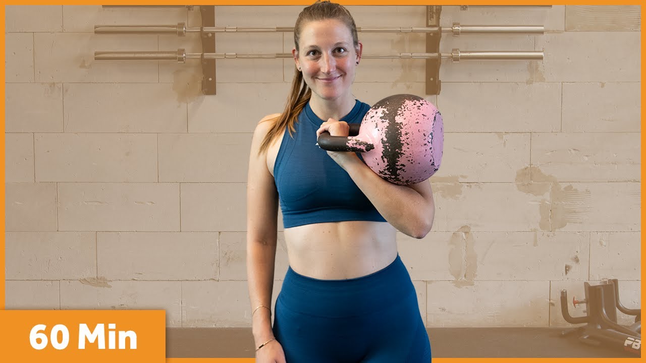 1000 CALORIES WORKOUT | 60 MIN FULL BODY KETTLEBELL HIIT WORKOUT
