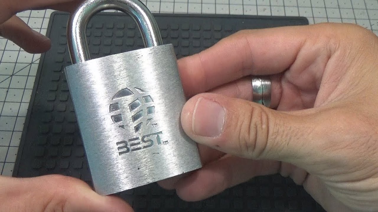 430 BEST SFIC 7 PIN CORE PADLOCK PICKED TO OPERATE & CONTROL, GANZUADO, SPP & GUTTED sub eng